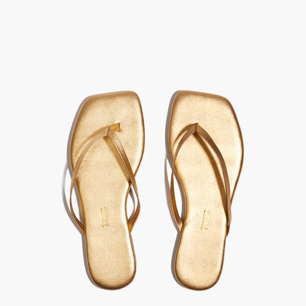 Tkees SQUARE Gold Sandals NEW